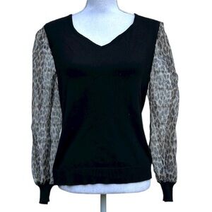 Sweet Halo leopard print sweater M